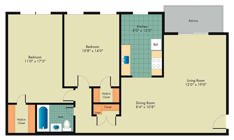 a blueprint of a floor plan of a house